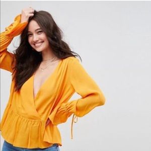 ASOS Oversized Wrap Top